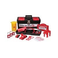 Brady USA 105955 Brady Personal Valve And Electrical Lockout Kit With 3 Keyed-Alike Safety Padlocks